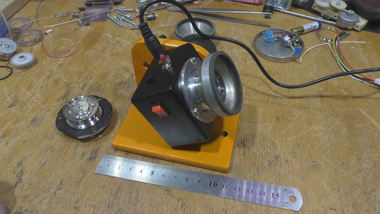 Микрозаточной с мотором от винчестера. (Mini Grinding with a motor from the HDD)
