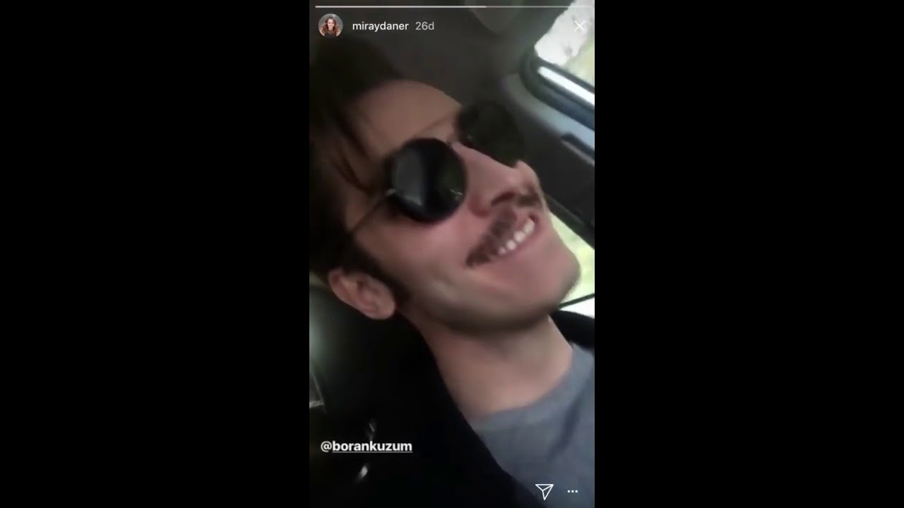 Miray Daner  Boran Kuzum  Araba STORY'leri