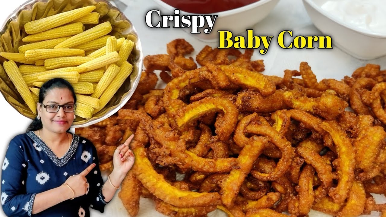 बेबी कॉर्न l Crispy Baby Corn Fry l Baby Corn Fry Recipe l Baby Corn Fry                  
