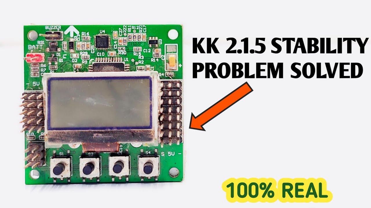 Kk2.1.5 flight controller setup/KK2.1.5 Quadcopter setup /stability problem solved in hindi