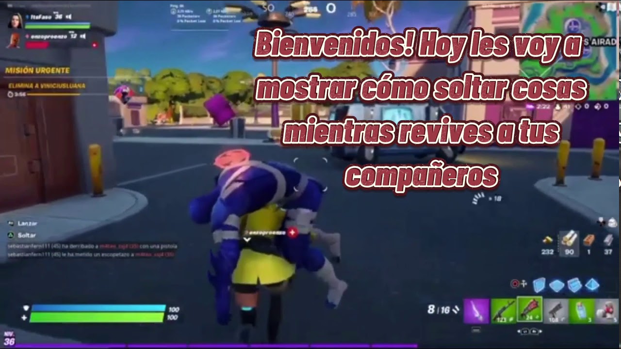 Como soltar objetos mientras revives a tus compañeros- FasoYT
