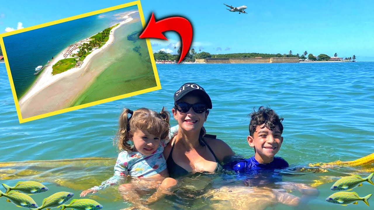FICAMOS NUMA ILHA PELA PRIMEIRA VEZ COM BANHO DE PRAIA - COROA DO AVIÃO - ILHA DE ITAMARACA