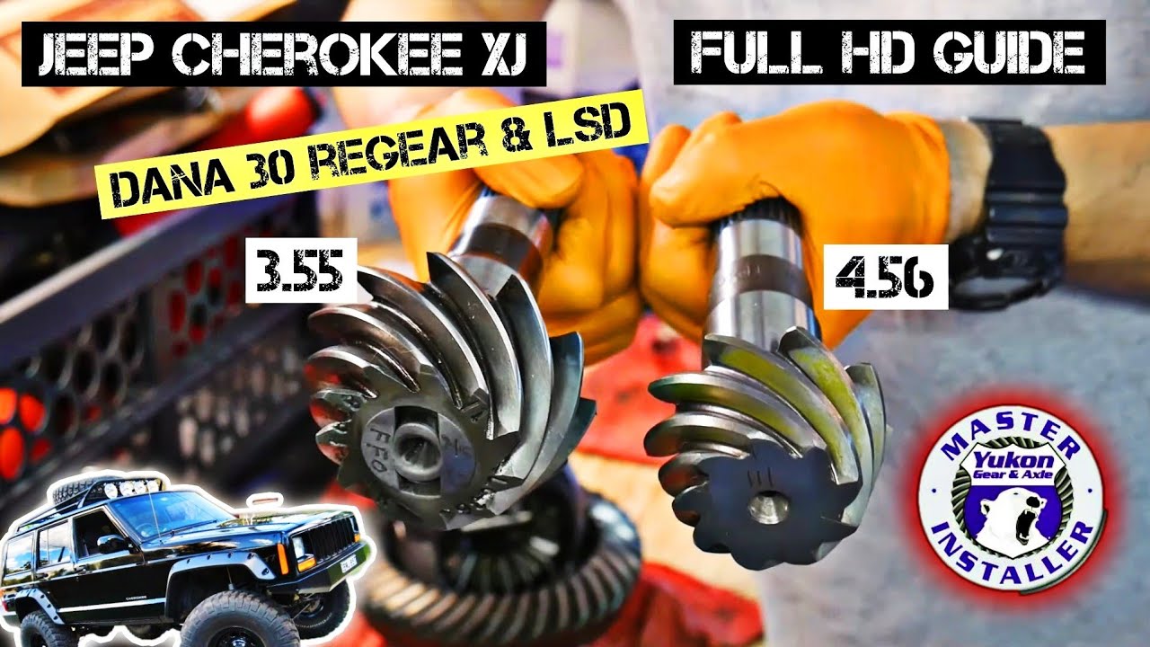 Regearing Dana 30 3.55 to 4.56  Jeep Cherokee Xj  Truetrac lsd & Differential rebuild ( locker )