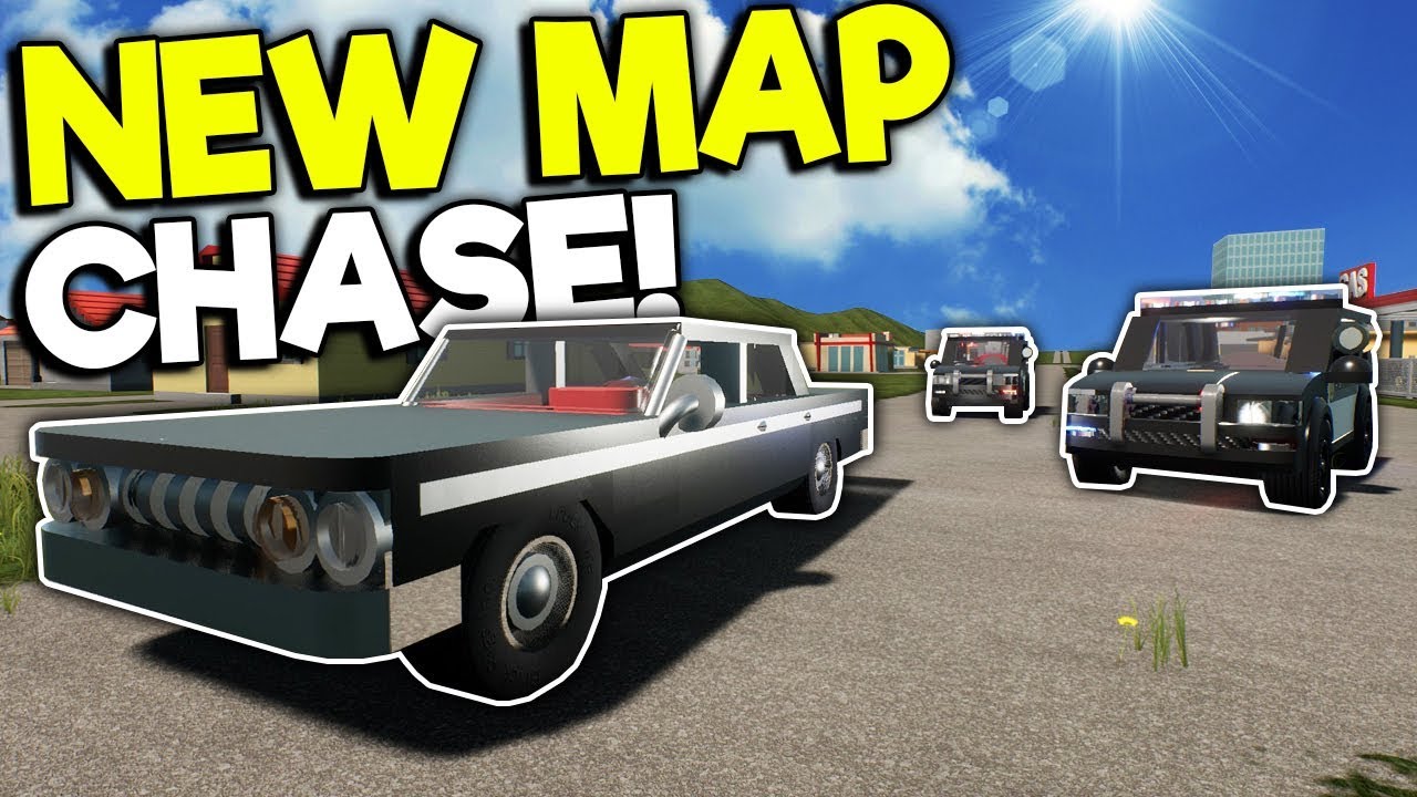 POLICE CHASE IN THE NEW LEGO CITY! - Brick Rigs Roleplay Gameplay - New Map Cops and Robbers