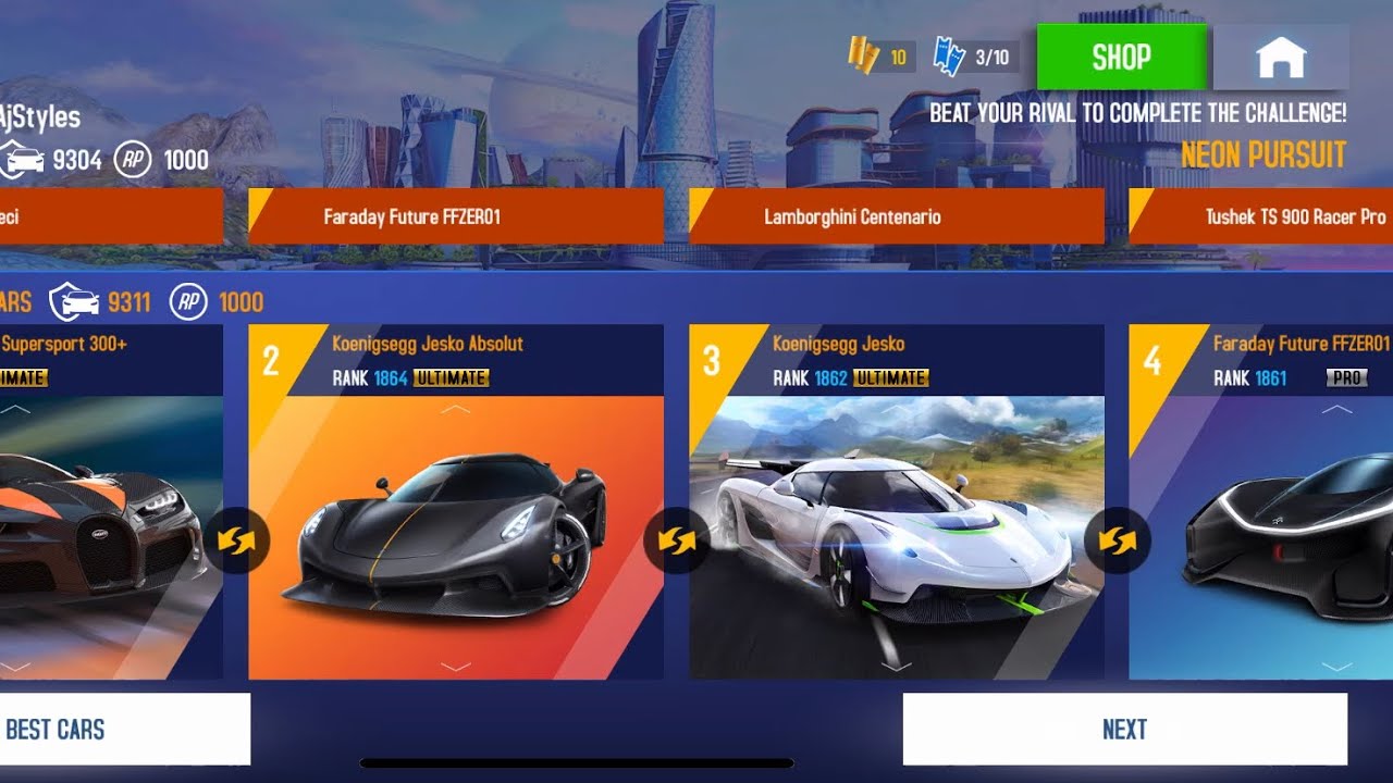 Asphalt 8, Play Gauntlet Races with Strong Line up Cars🔥