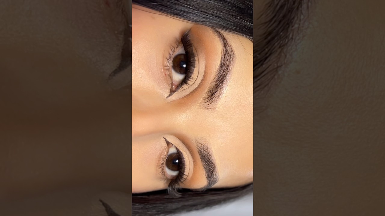 Easy neutral cut crease 🐻🤎 #cutcrease #easycutcrease #maquillajefacil #softglam