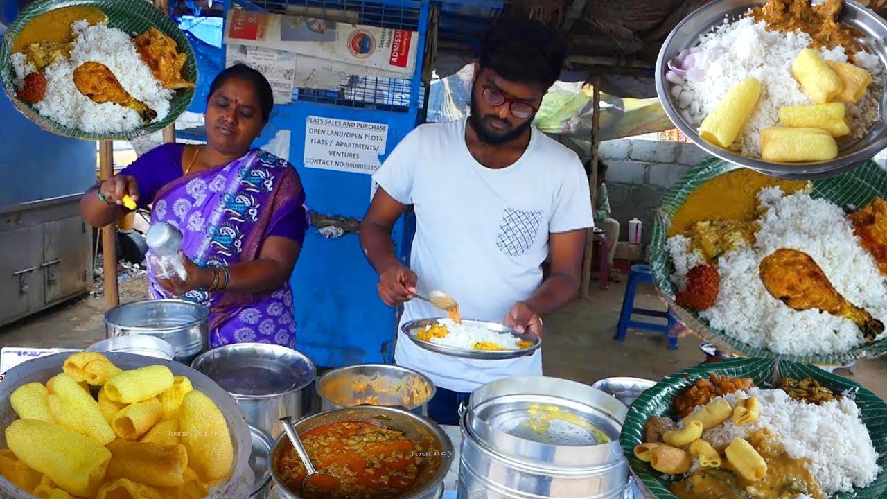 Cheapest Roadside Unlimited Meals | #IndianStreetFood