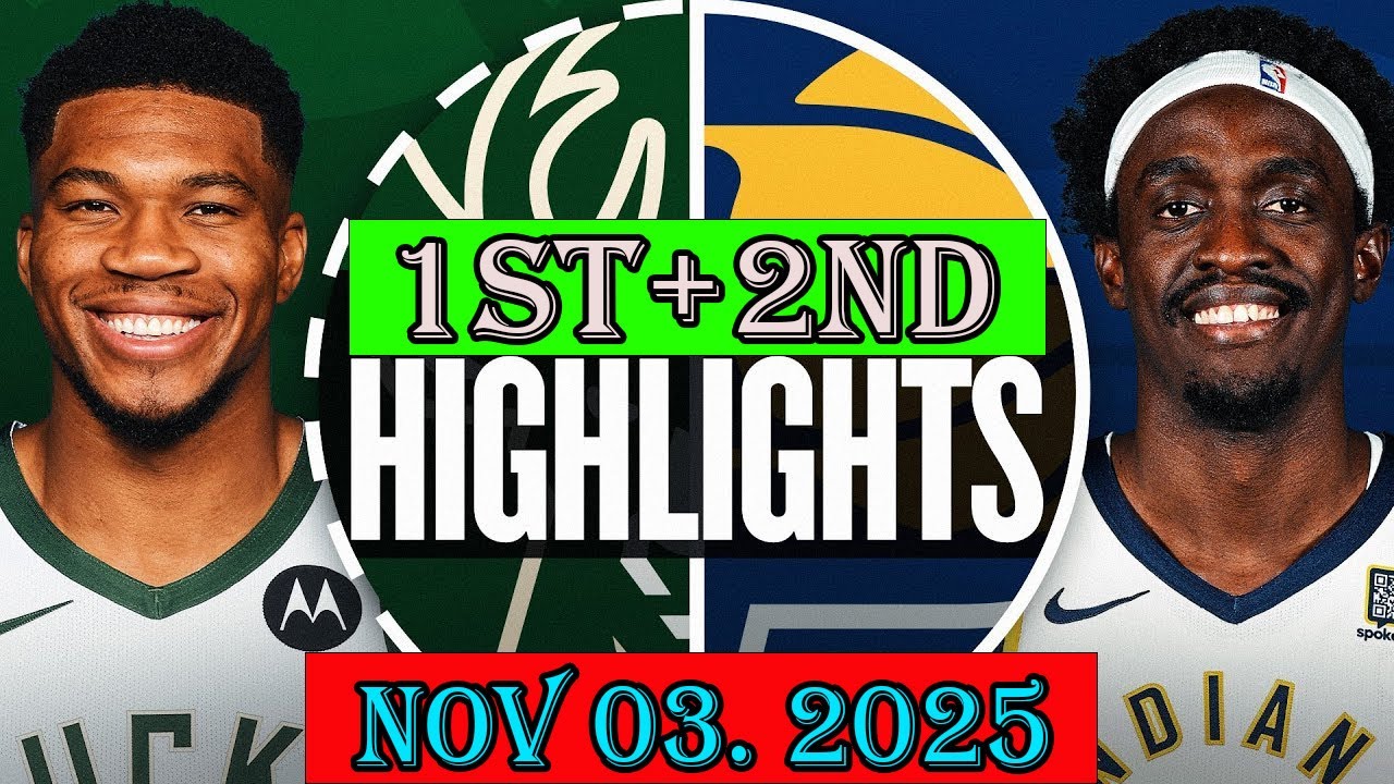 Indiana Pacers vs Milwaukee Bucks 1st+2nd Qtr Nov 03.2025 Highlights | NBA hightlight