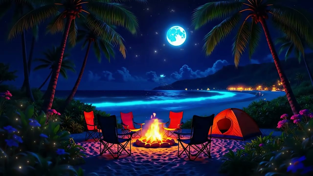 (No Ads) Fall Into Deep Sleep • Relaxing Piano & Ocean Sounds • Calm Your Mind & Release Tension