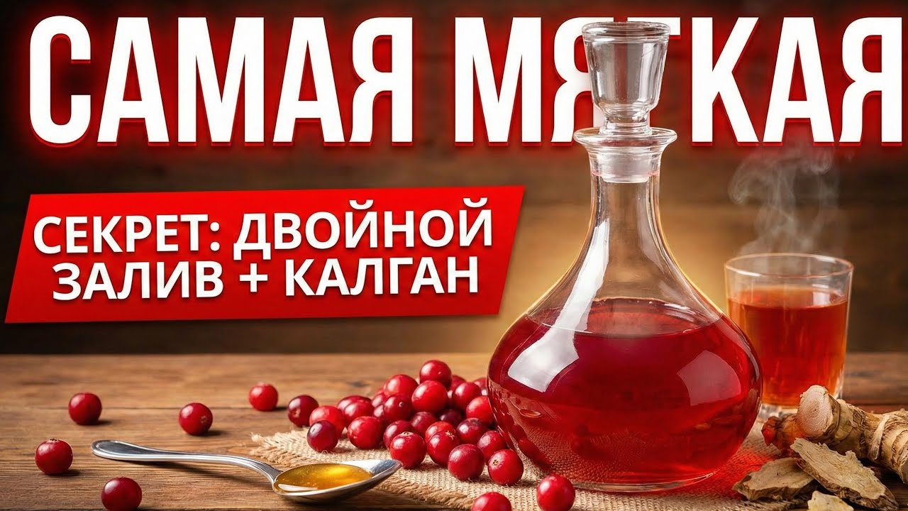 Самая МЯГКАЯ НАСТОЙКА на клюкве. Секрет двойного настаивания