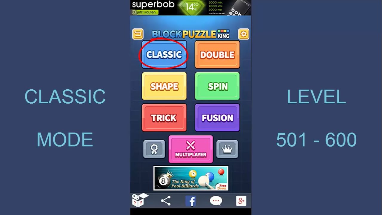 Block Puzzle King - Classic Mode - Level 501-600