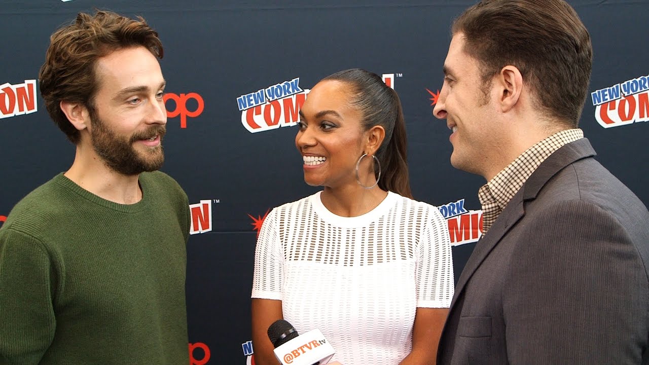 Tom Mison and Lyndie Greenwood on 