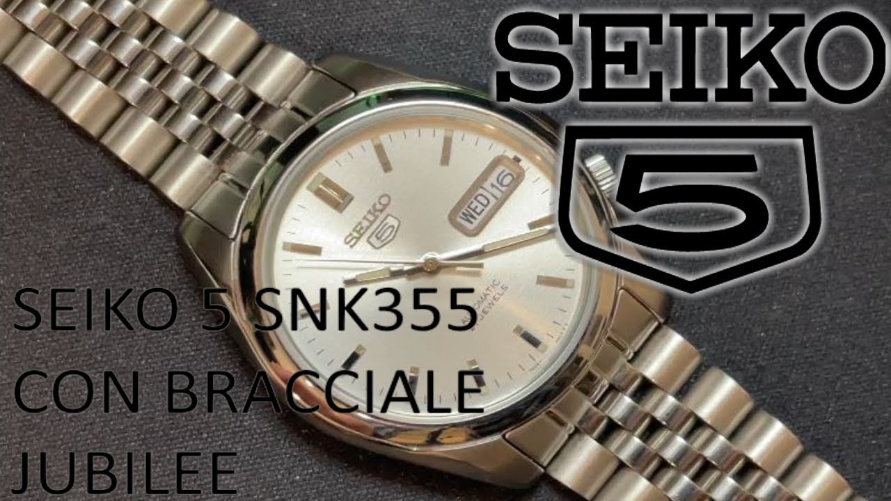 IL MIO SEIKO 5 PREFERITO CON BRACCIALE JUBILEE - Seiko 5 SNK355 UN PICCOLO DATEJUST?