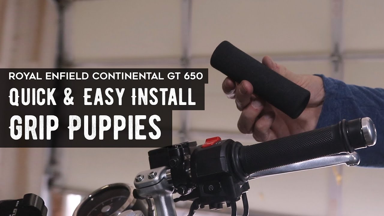 Easy Install of Grip Puppies | Motorcycle Handle Comfort Grips | Royal Enfield