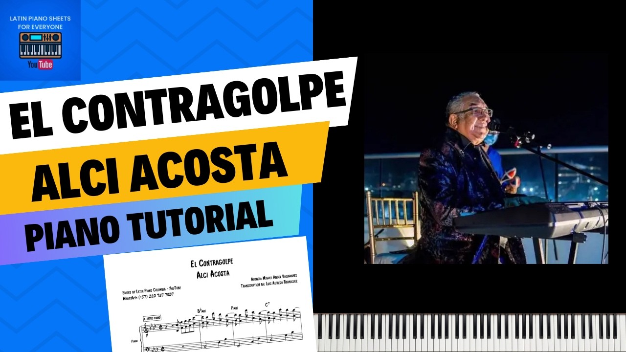 🎹 El Contragolpe - Alci Acosta 🎹 - Partitura + Pista + MIDI