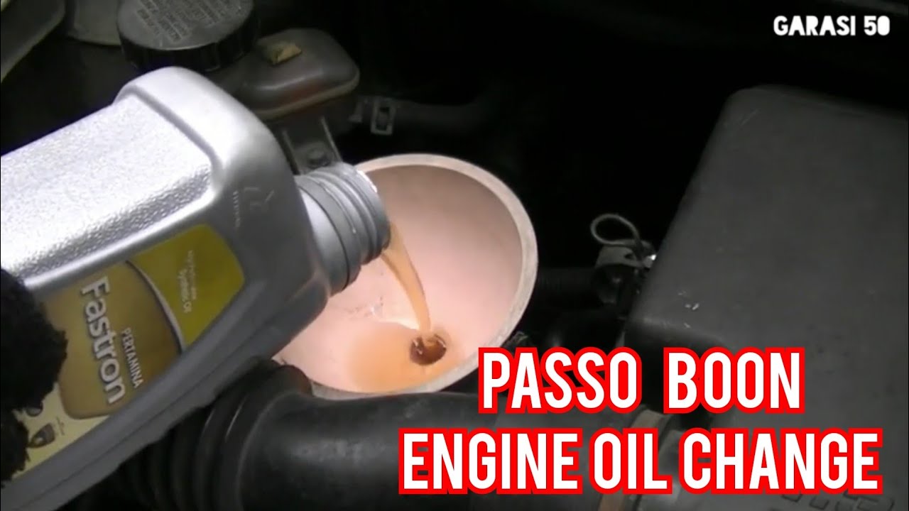 Toyota Passo & Daihatsu Boon Engine Oil Change