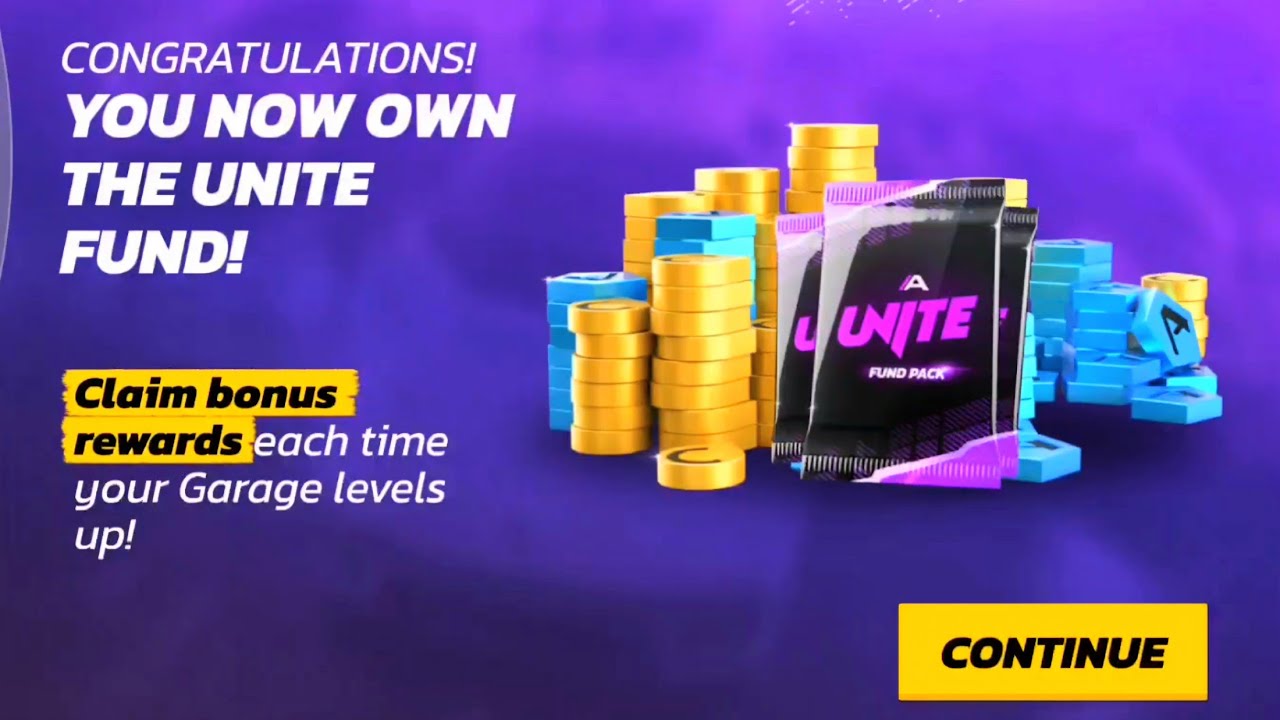 Asphalt Legends Unite - The Unite Fund - Claiming All Bonus Rewards GL1-20 😅