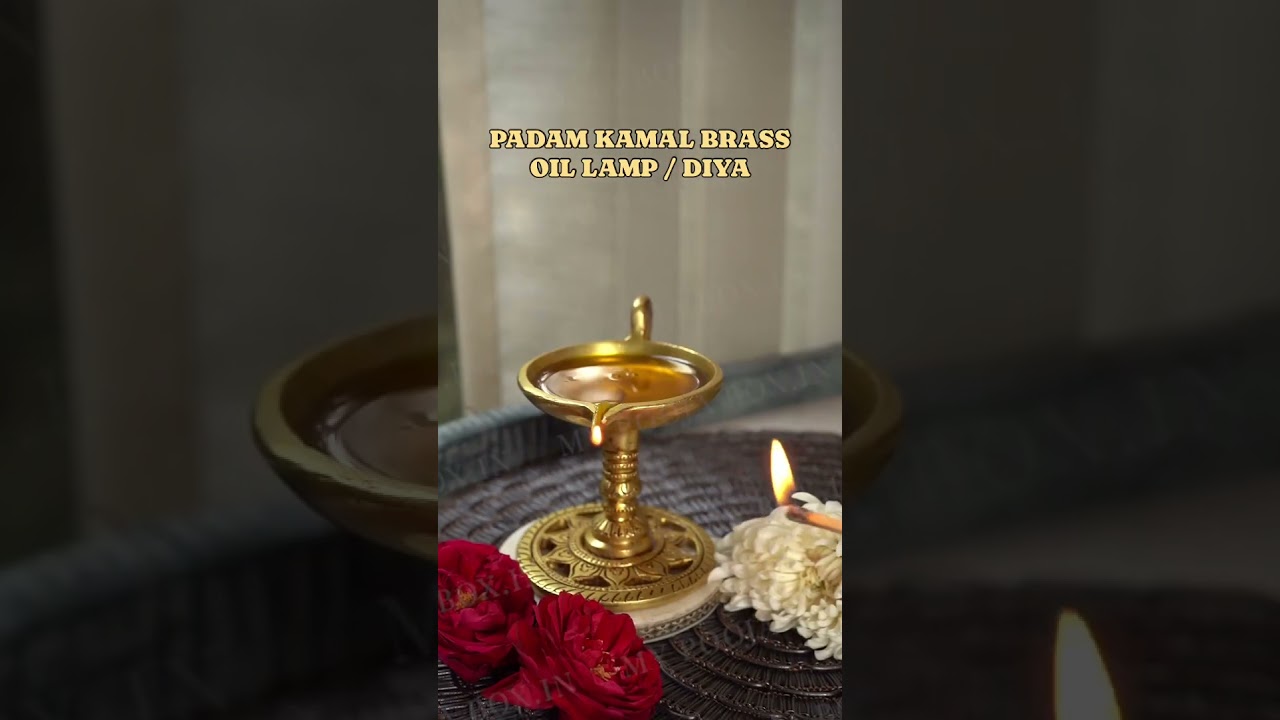 Brass Oil Lamp Diya #oillamp #lamp #diya #brassdecor #brassdiya #indianhomedecor #brassdecor