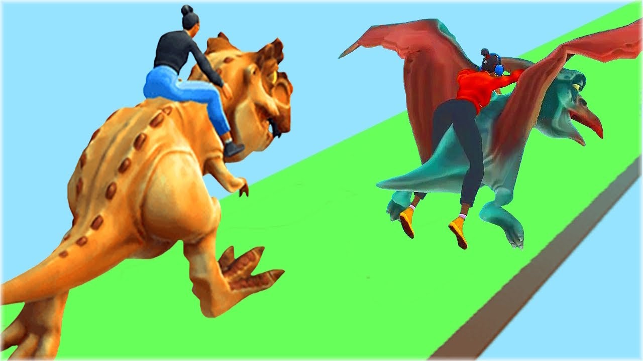 Dinosaur Shape Shifting Racing - Transform Dino Race Gameplay