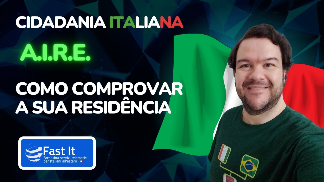 CIDADANIA ITALIANA - AIRE - PROVA DE RESIDÊNCIA DO CIDADÃO MAIOR DE IDADE QUE VIVE COM OS PAIS