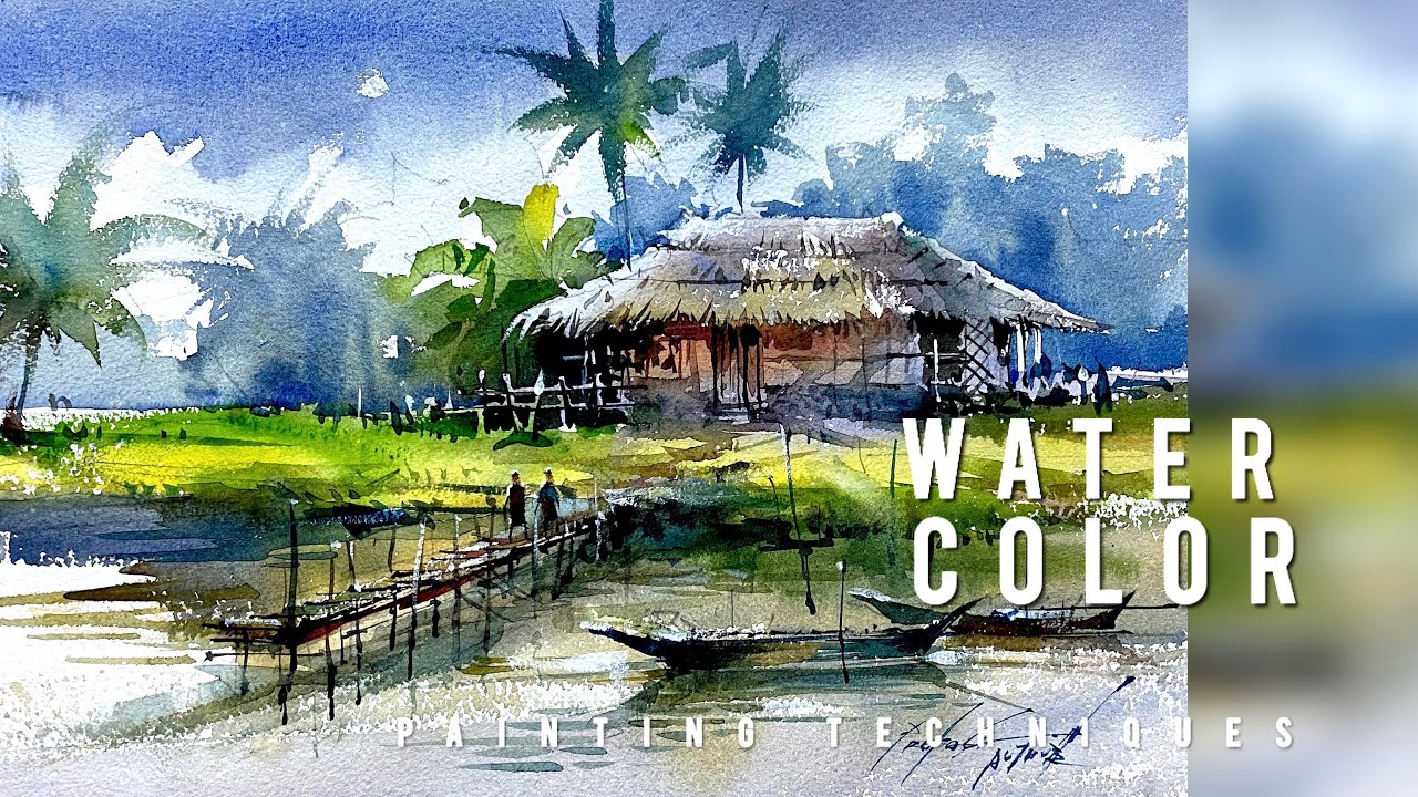 Water color painting tutorial  | water color painting by Prakashan Puthur