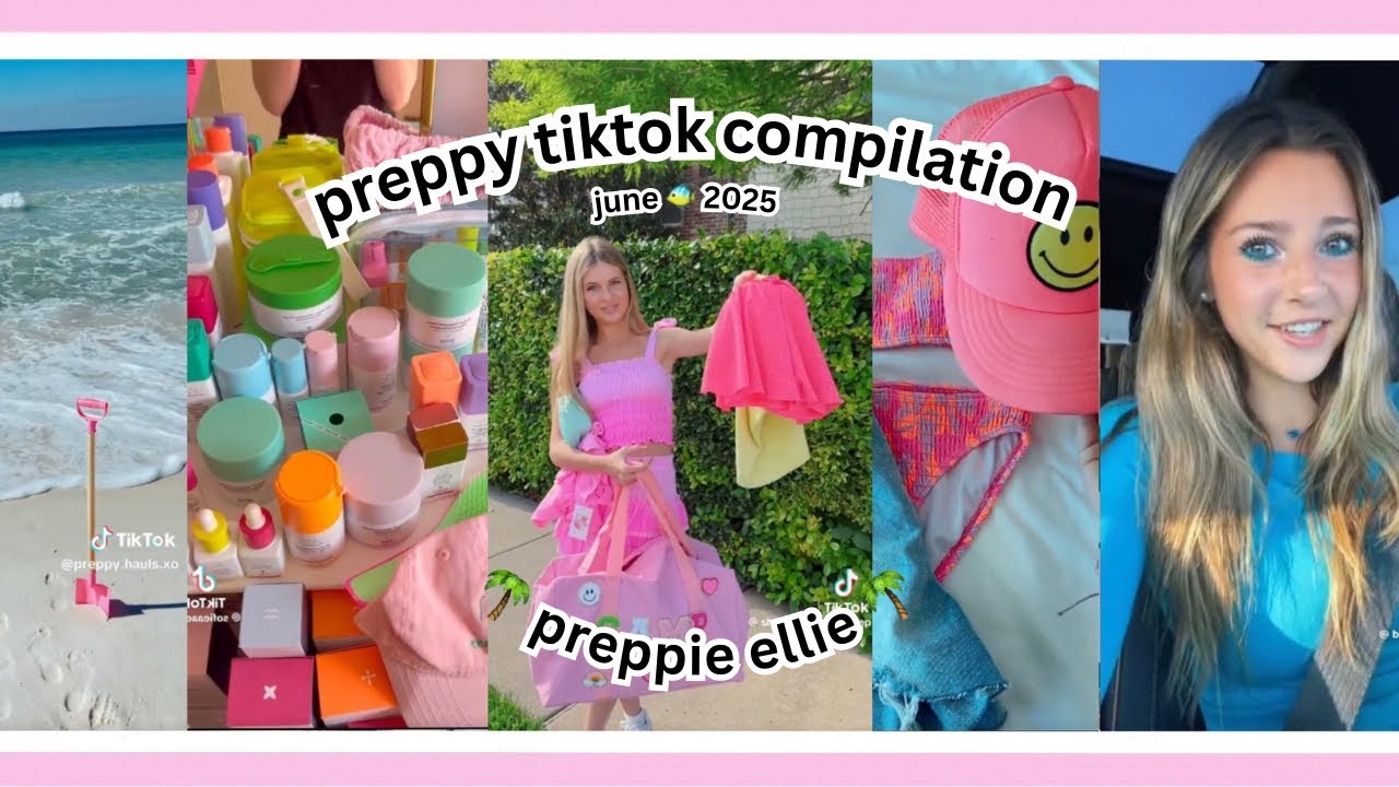 ╰ ♡ preppy tiktok compilation 🎉🧁🐠  #6