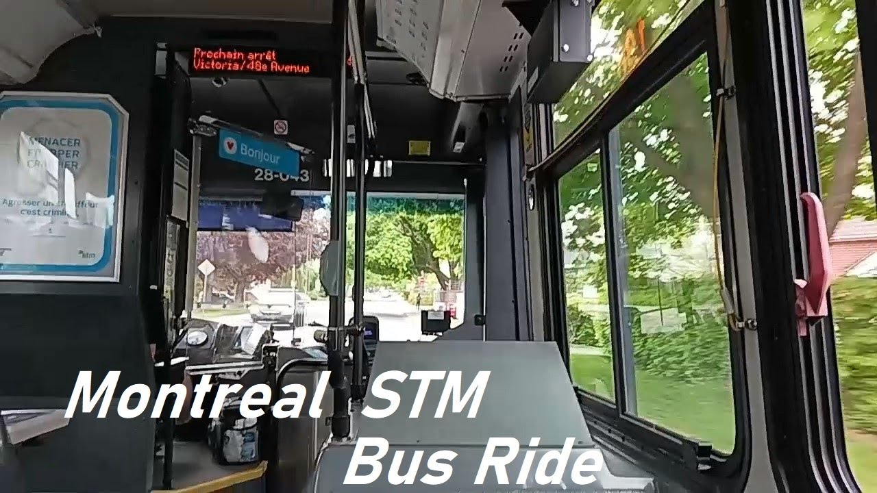 MONTREAL STM CITY BUS RIDE ON THE 196 LACHINE INDUSTRIAL ROUTE