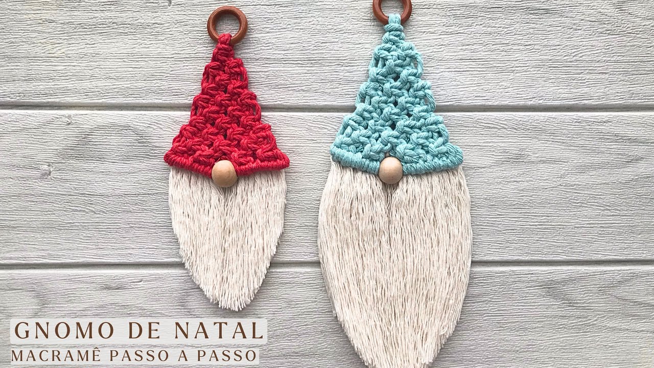 GNOMO EM MACRAMÊ PASSO A PASSO | MACRAME GNOME | MACRAME STEP BY STEP