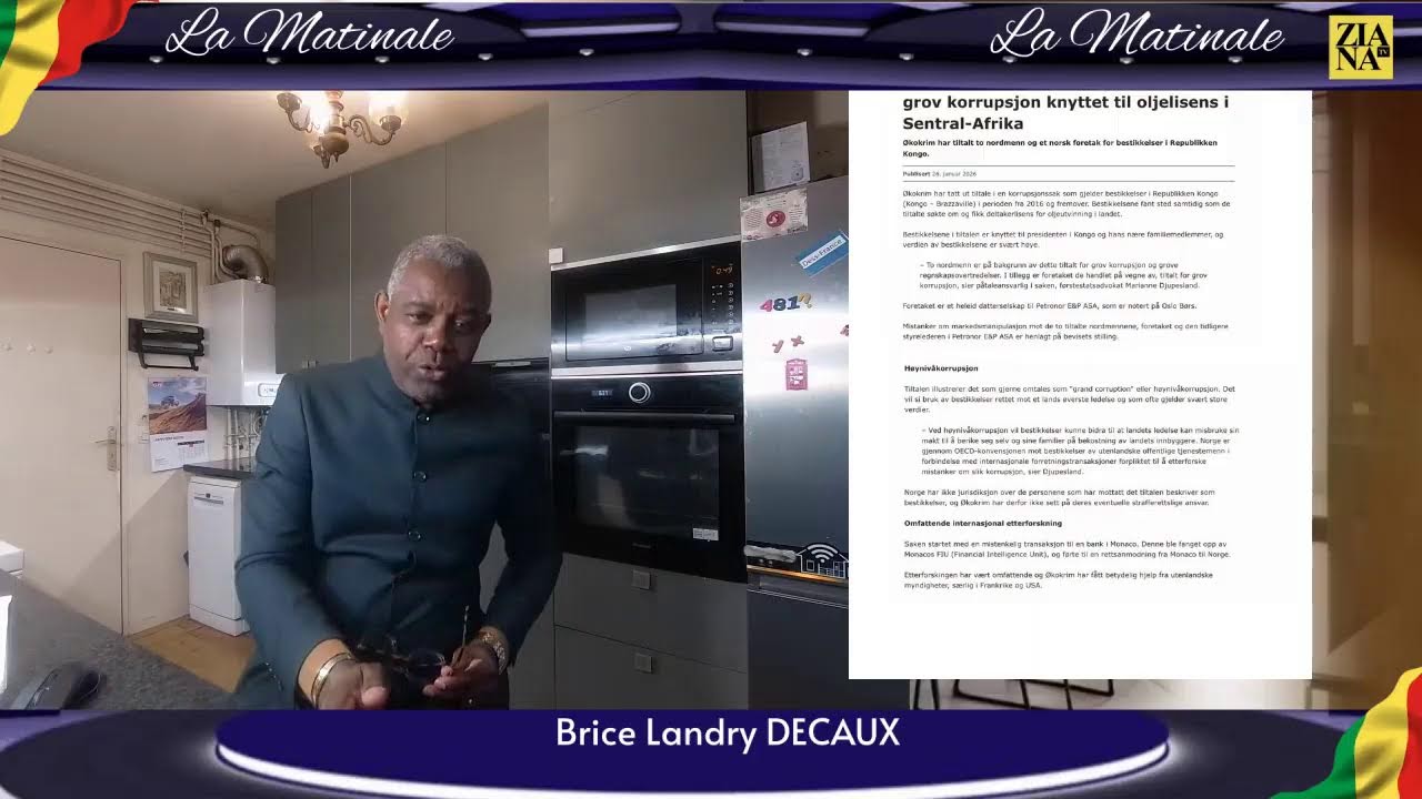 LA MATINALE DU 27 Janvier 2026