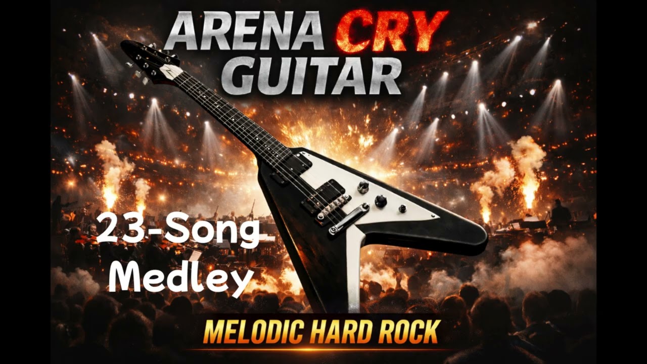 Crying Flying V Melodic Hard Rock in Major Key |Inspired by Michael Schenker,IntoTheArena,MSG