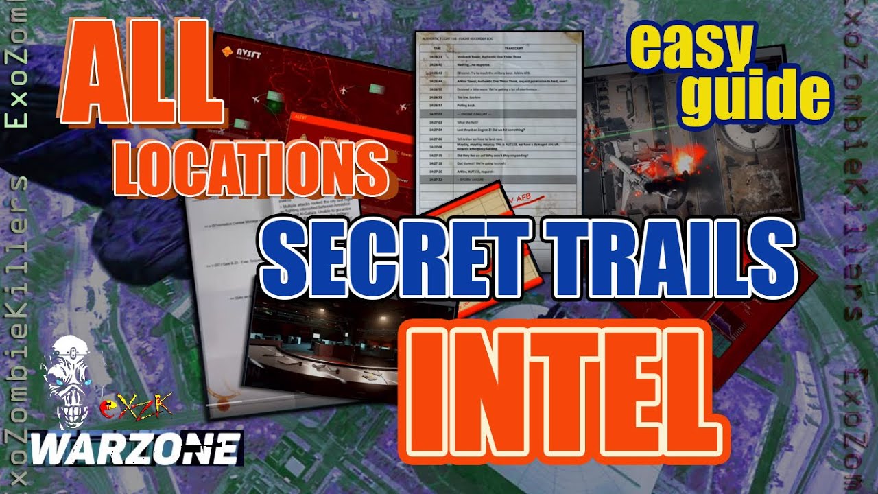 Warzone SECRET TRAILS Easy Guide ALL INTEL Locations