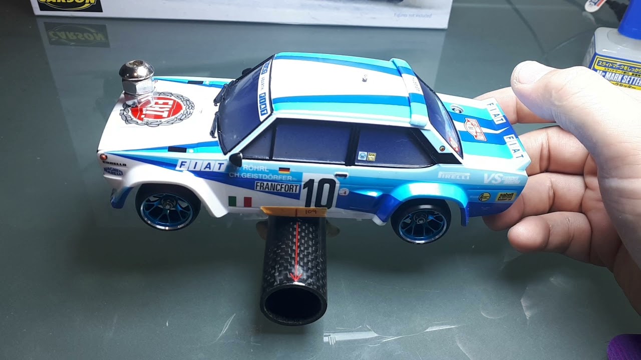 Шасси 1/28rc Drift Art 2, часть 4: кузов Fiat 1/24, дешевая балансировка веса, и теперь я могу др...
