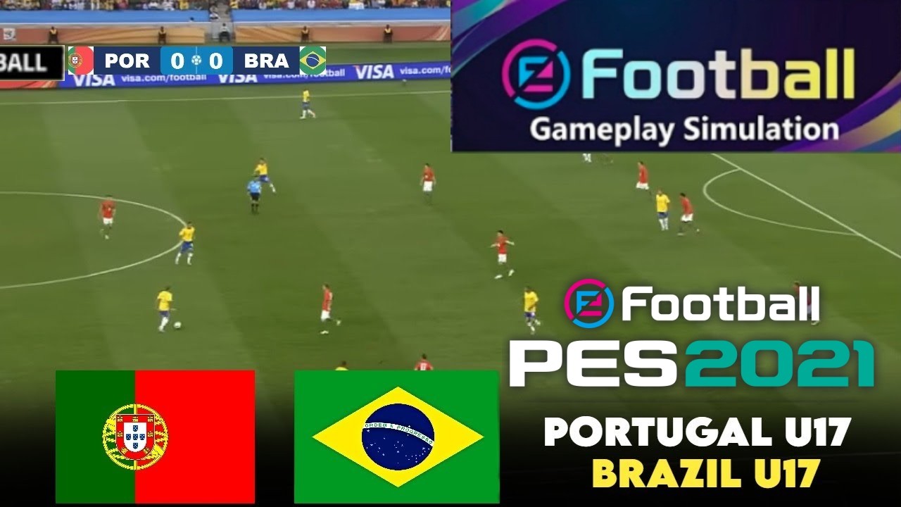 🔴LIVE : Portugal U17 vs Brazil U17 | FIFA U17 World Cup 2025 Semi-final | Match Live | SIMULATION