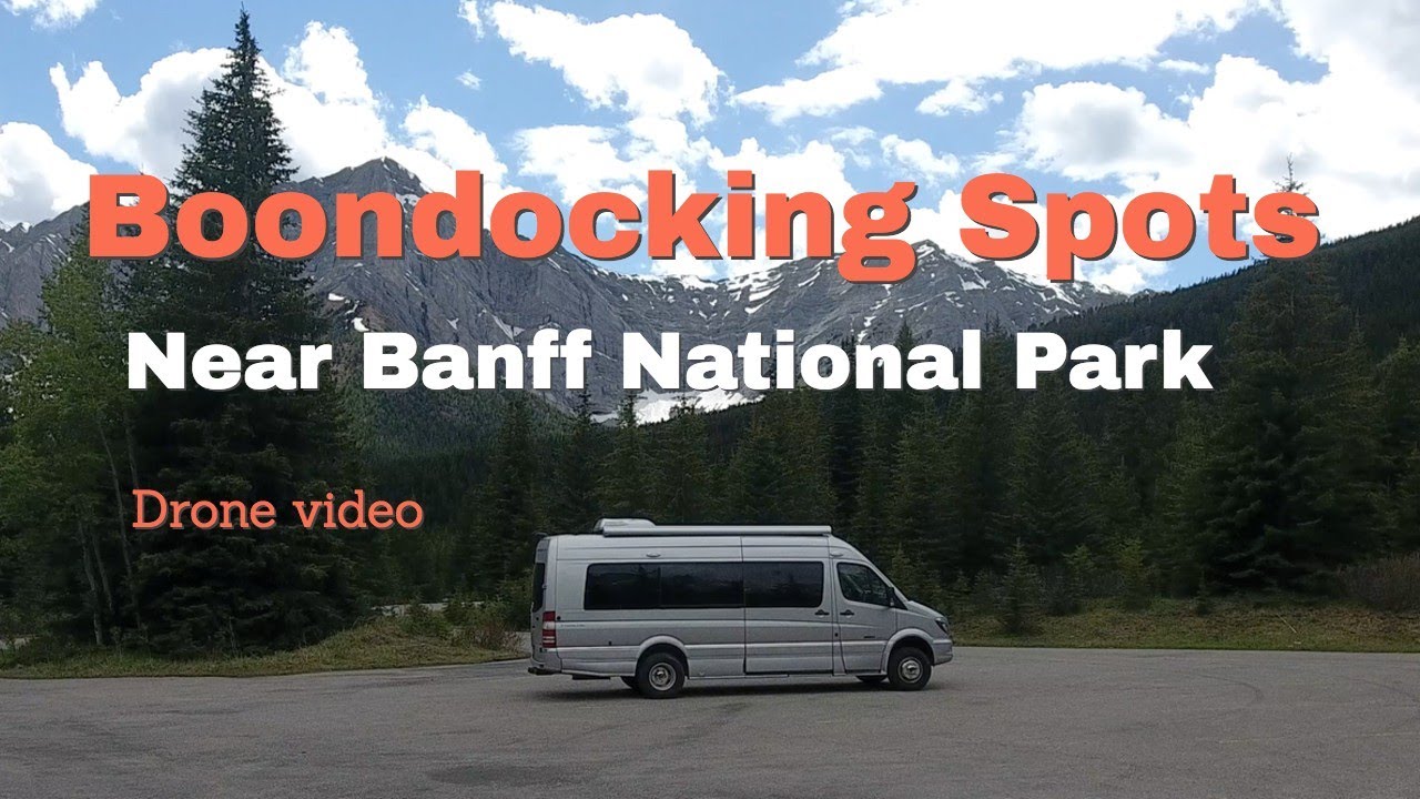 Drone Video of RV Camping Locations near Banff National Park