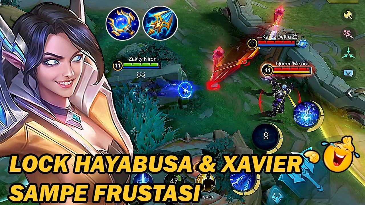 EUDORA MODE SEMAK!! LOCK HAYABUSA & XAVIER SI PALING JAGO SAMPE KESAL‼️- MLBB