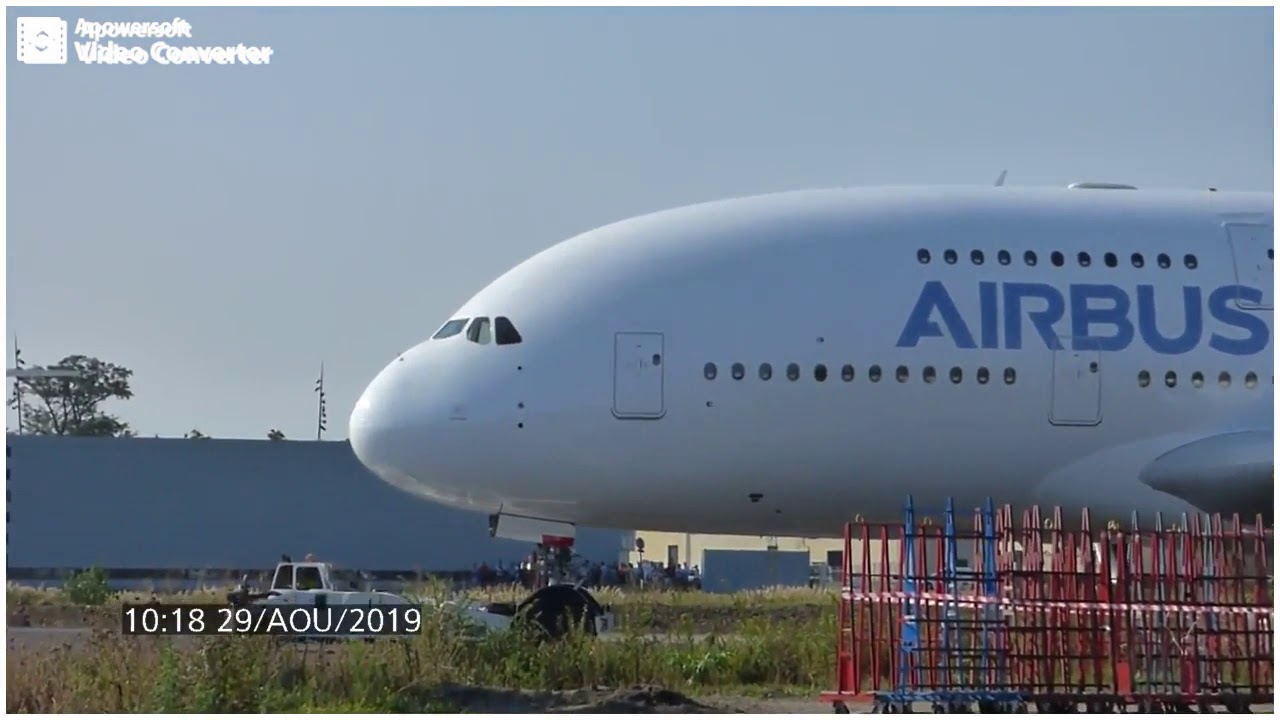 Second A380-800 PROTOTYPE / F-WXXL / Last Run with Push From Lagardere to Aeroscopia
