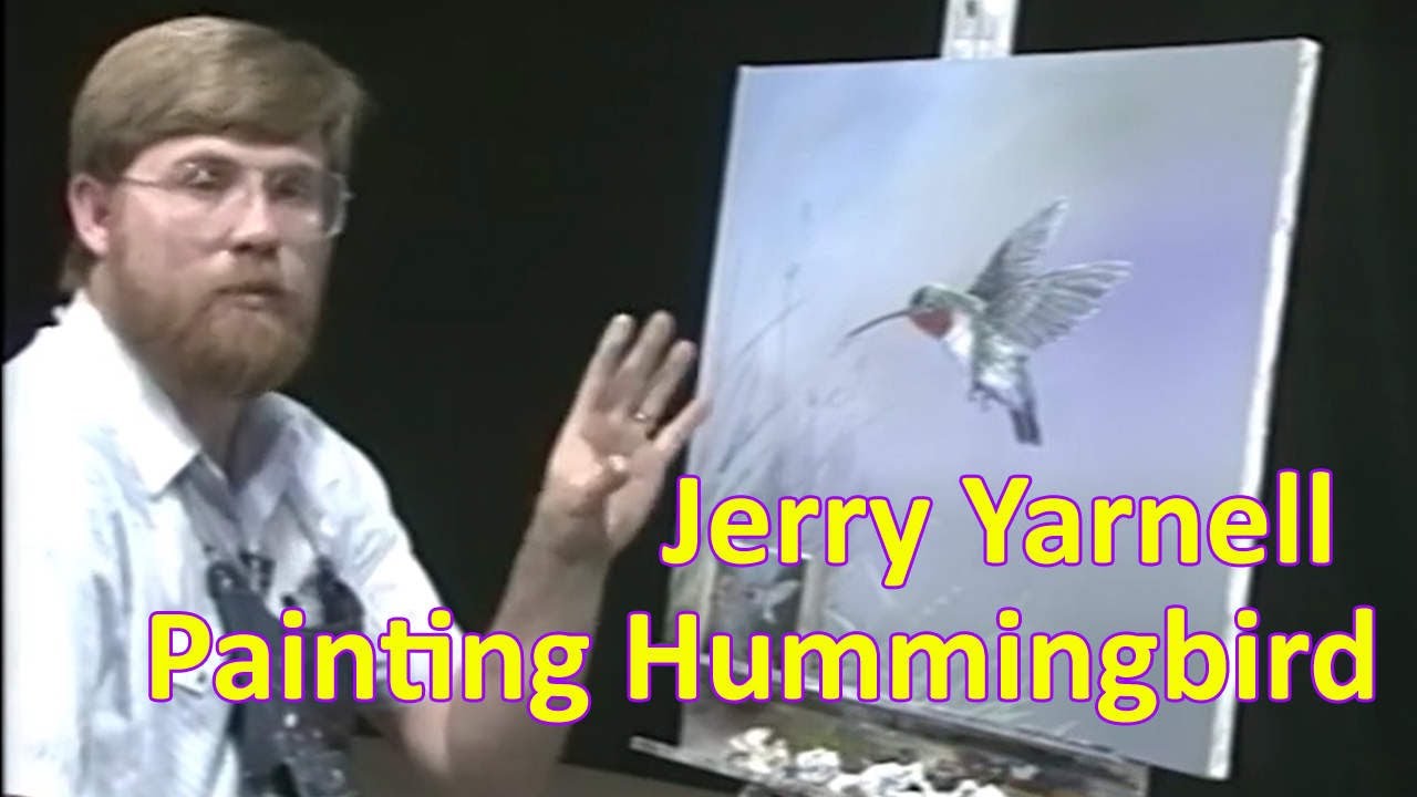 Джерри Ярнелл рисует реалистичную колибри акриловыми красками | Пошаговое руководство