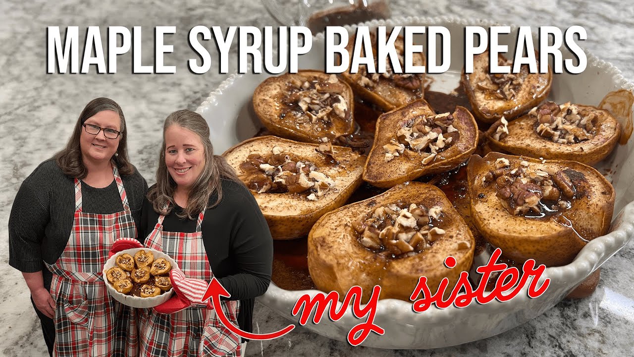 Baked Pears With Maple Syrup &mdash; The Easiest Holiday Dessert