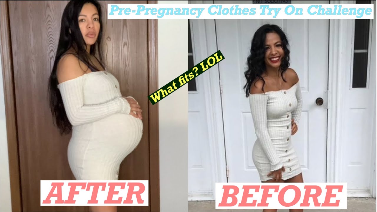 PRE-PREGNANCY CLOTHES TRY ON CHALLENGE! 37 weeks!