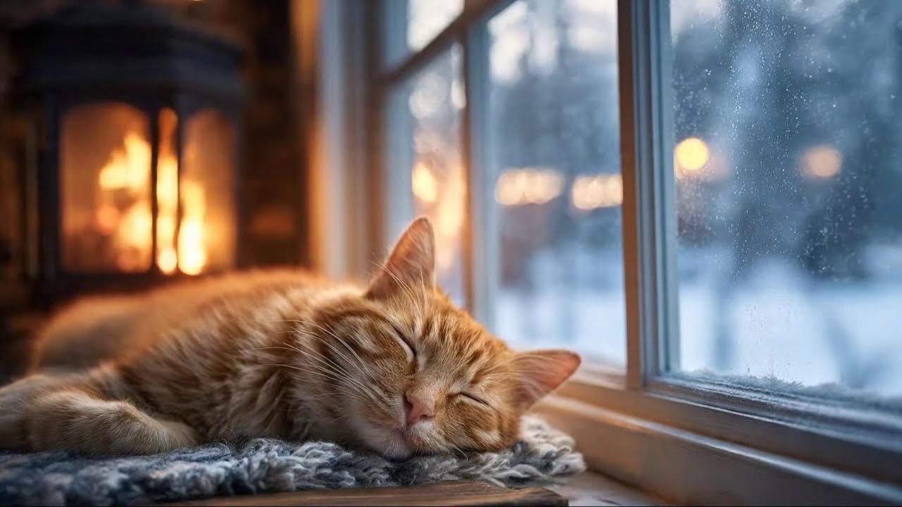 24/7 Calm Jazz for Sleeping Cats 🐱 Night Relax Music for Stress & Deep Sleep
