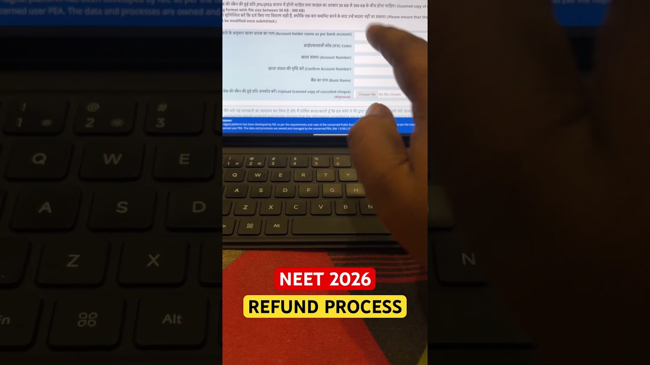 How To Get Neet 2026 Refund Process Started NTA Latestupdates Re-Neet 2026 Complete Process #Neet