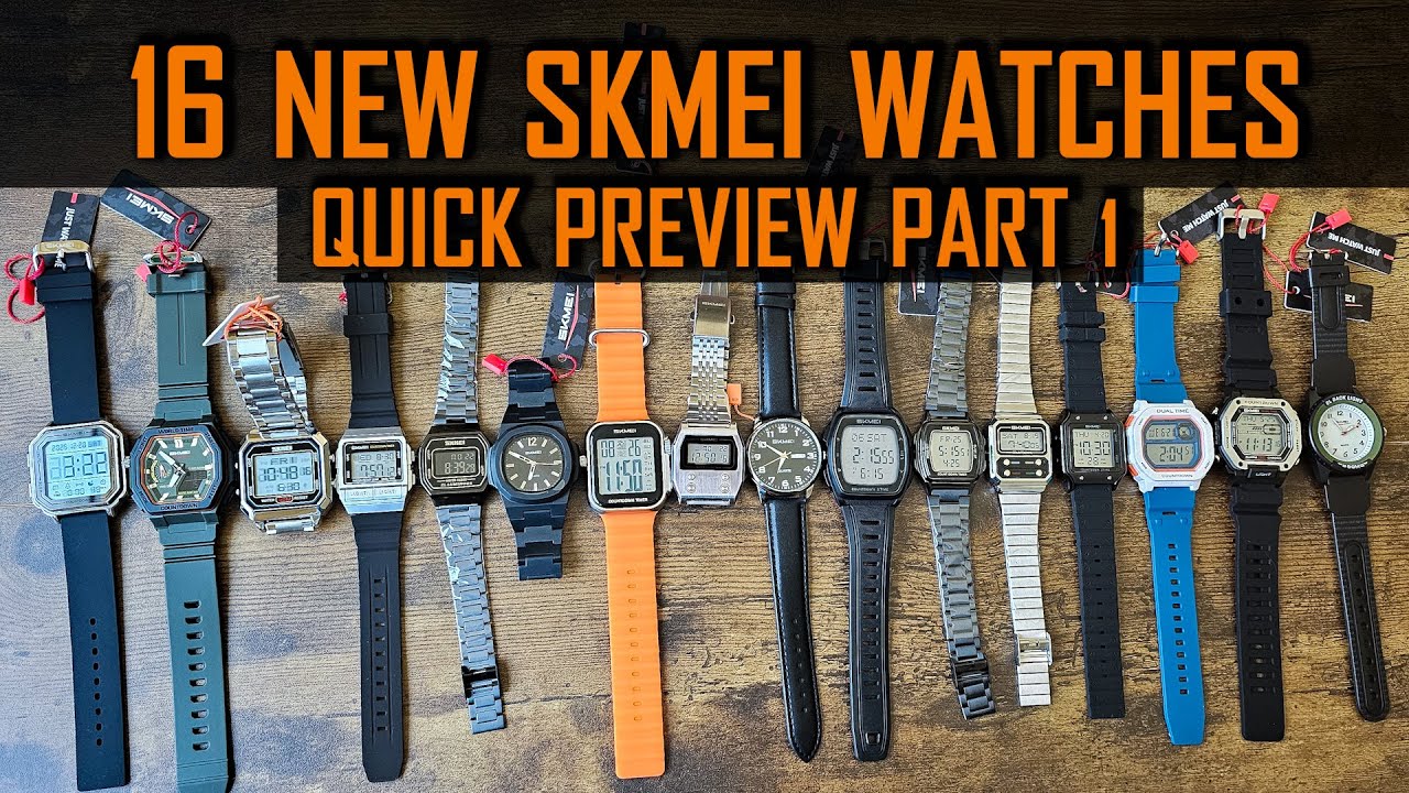 16 новых часов SKMEI, превью, часть 1 #gedmislaguna #skmei #skmeiwatch #aliexpresshaul