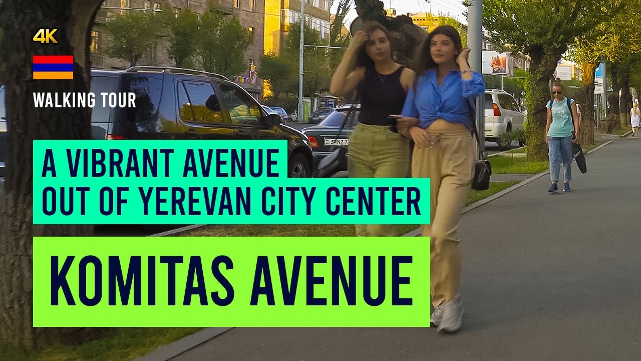 A vibrant avenue out of Yerevan city center, KOMITAS Ave, Yerevan, Armenia