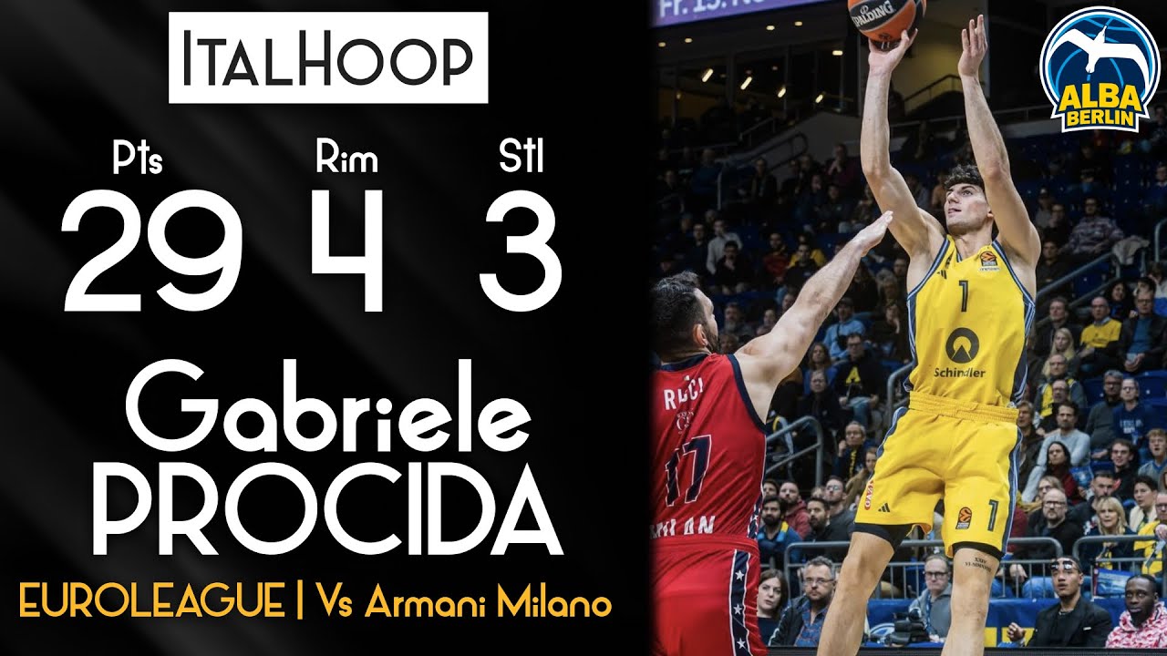 Gabriele Procida - Euroleague highlights vs Armani Milano