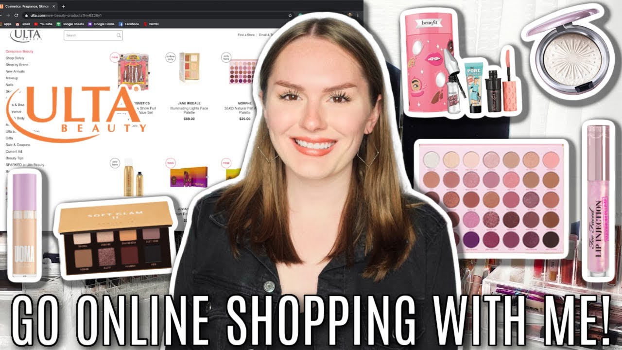 ONLINE SHOP WITH ME FOR MAKEUP AT ULTA *HAUL AND TUTORIAL INCLUDED* | go online shopping with me