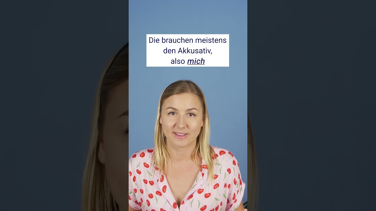 mir oder mich? Dativ vs. Akkusativ #deutschlernen #grammatik #learngerman
