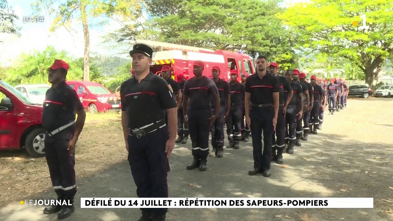 Défilé du 14 juillet : Répétition des sapeurs-pompiers