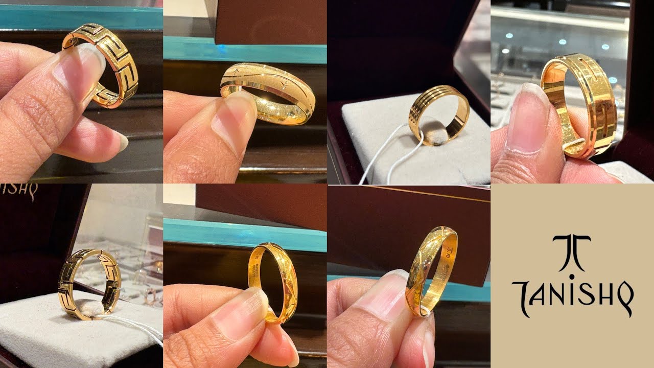 Tanishq latest light weight gents gold challa / bend pattern design start just 4 gram😱 #trending