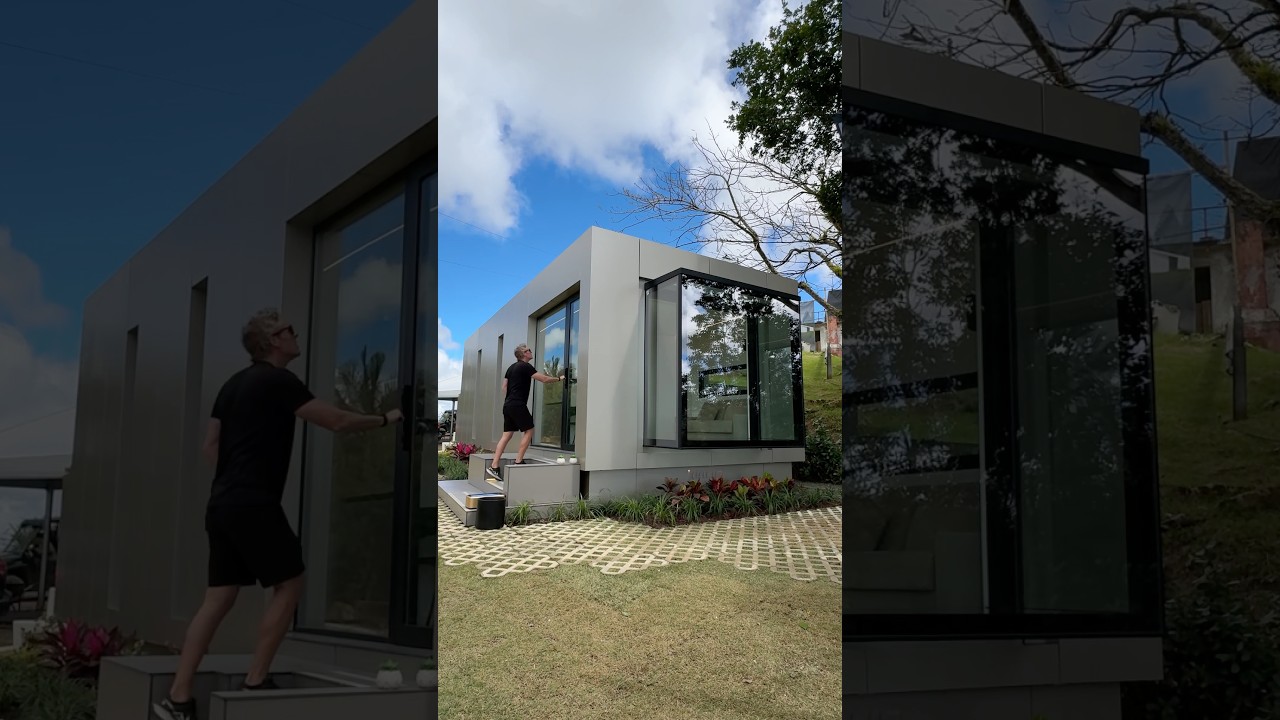 Touring a nearly 500 Square Foot Prefab Home with a Must See View! #hometour