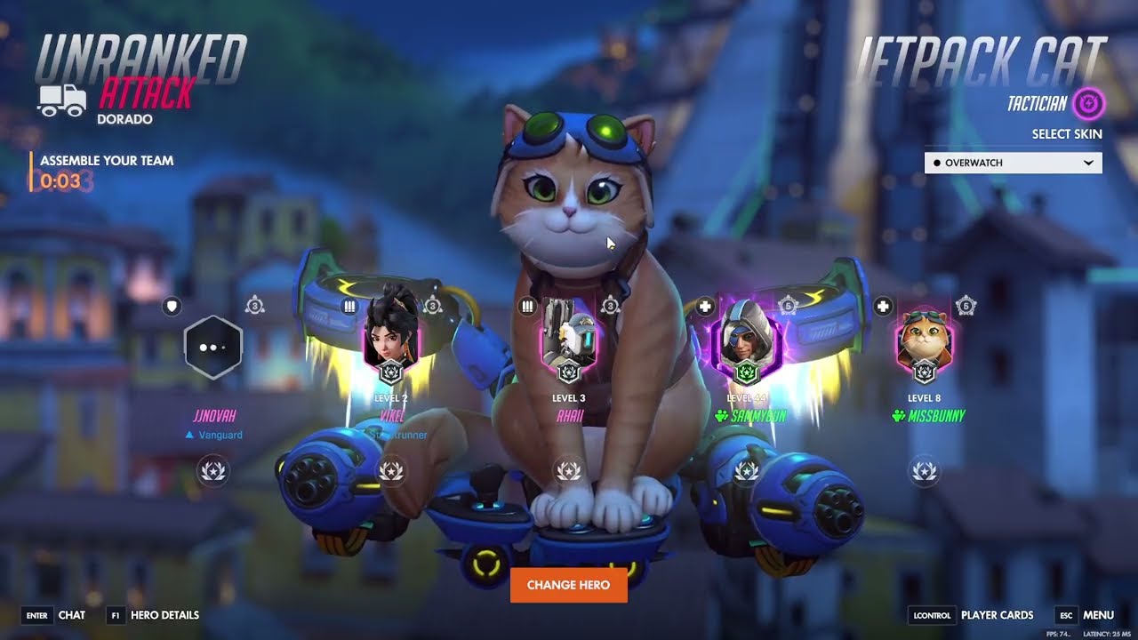Jetpack Cat Gameplay VOD Overwatch 2